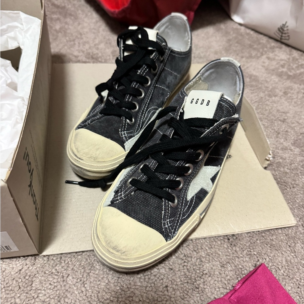 Golden Goose Black and White Sneakers